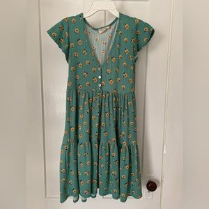 Jessica Simpson green flower dress